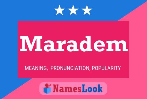 Maradem Name Poster