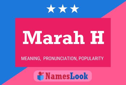 Marah H Name Poster