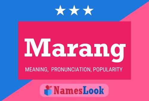 Marang Name Poster