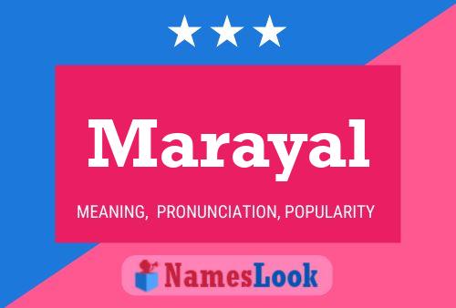 Marayal Name Poster