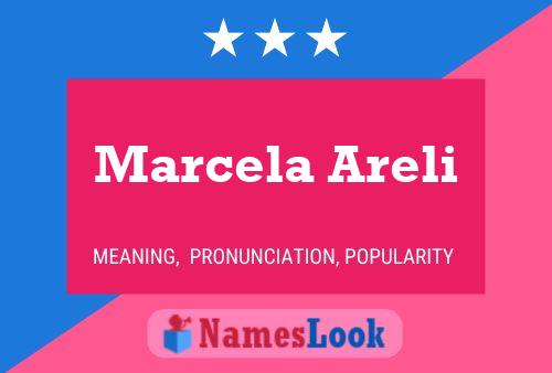 Marcela Areli Name Poster