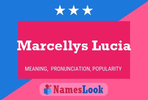 Marcellys Lucia Name Poster