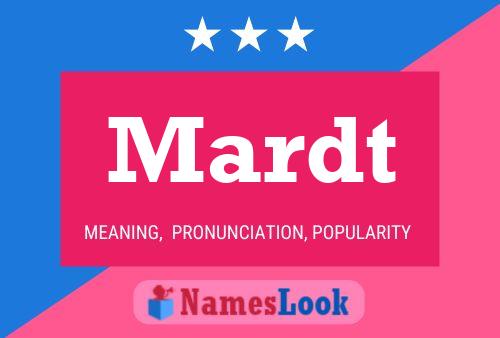 Mardt Name Poster