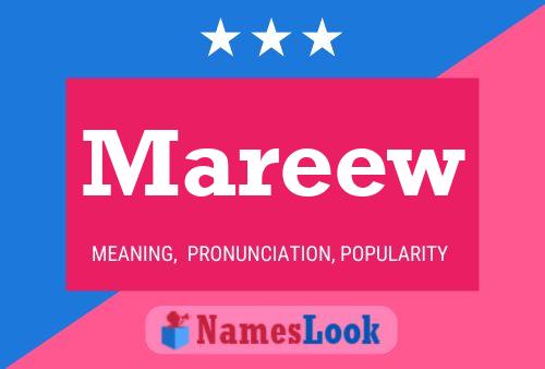 Mareew Name Poster