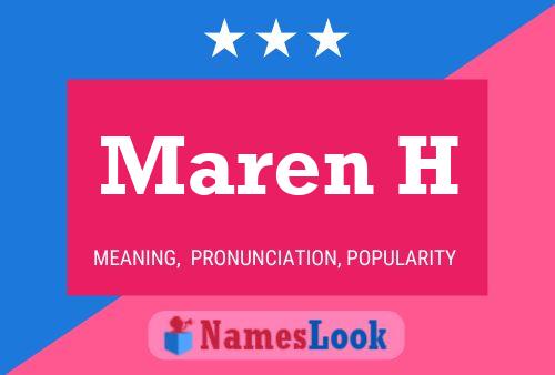 Maren H Name Poster