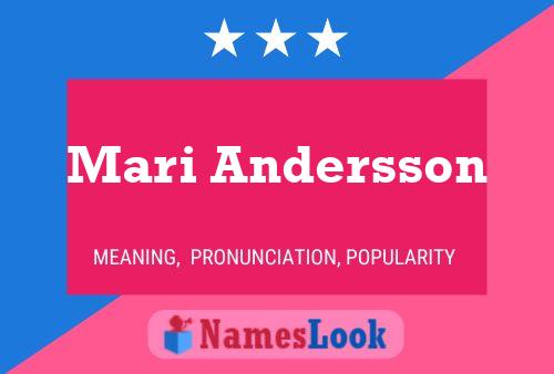 Mari Andersson Name Poster