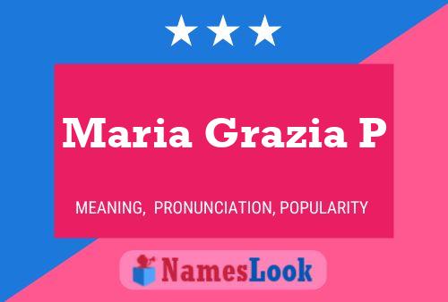 Maria Grazia P Name Poster