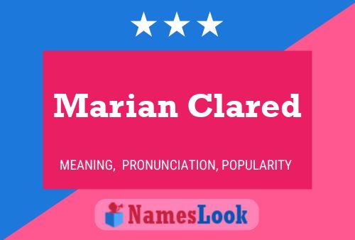 Marian Clared Name Poster