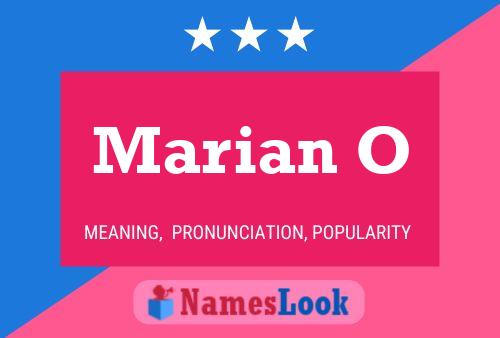 Marian O Name Poster