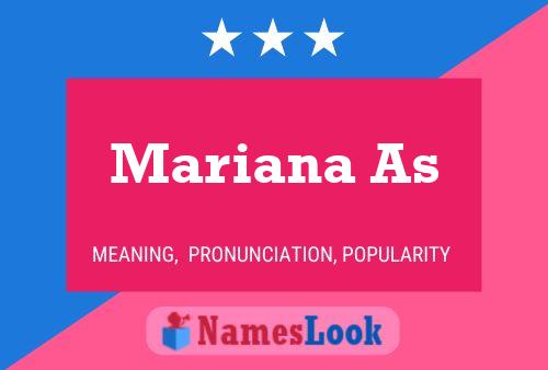 Mariana As Name Poster