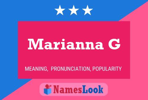 Marianna G Name Poster