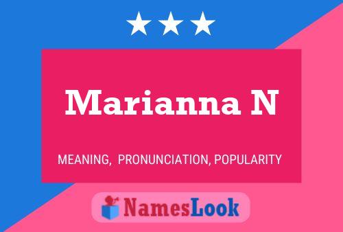 Marianna N Name Poster