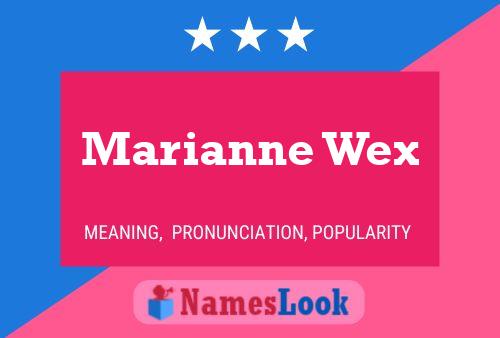 Marianne Wex Name Poster