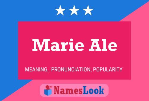 Marie Ale Name Poster