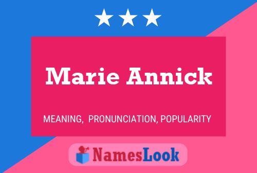 Marie Annick Name Poster