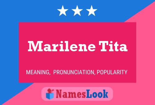 Marilene Tita Name Poster