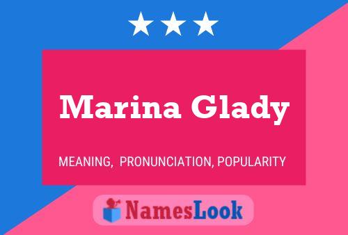 Marina Glady Name Poster