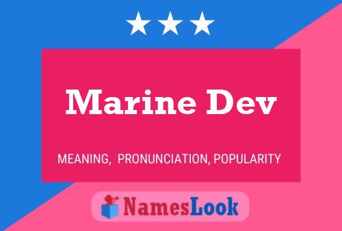 Marine Dev Name Poster