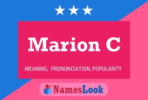 Marion C Name Poster