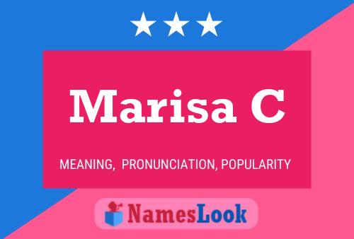 Marisa C Name Poster