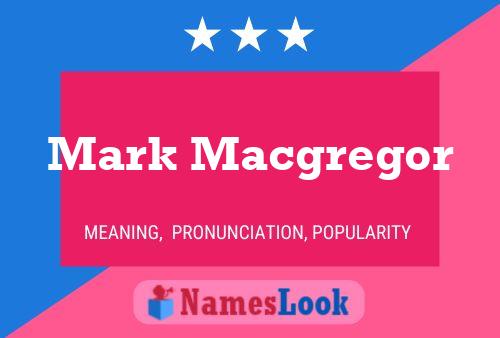 Mark Macgregor Name Poster