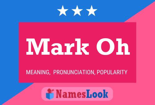 Mark Oh Name Poster