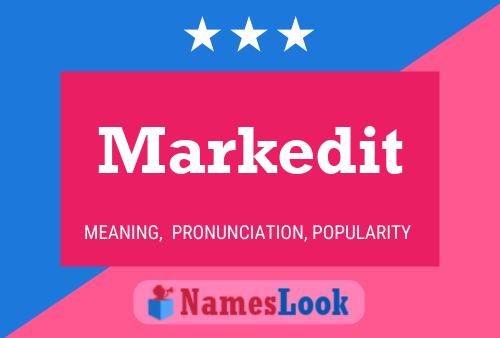 Markedit Name Poster