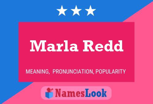 Marla Redd Name Poster