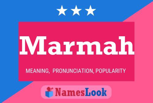 Marmah Name Poster