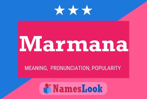 Marmana Name Poster