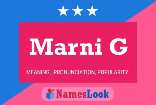 Marni G Name Poster