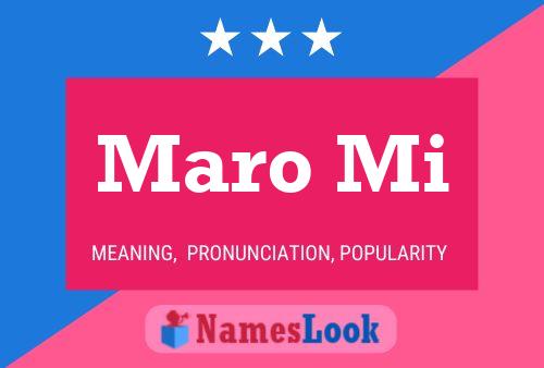 Maro Mi Name Poster