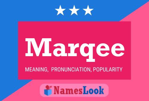 Marqee Name Poster