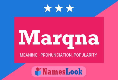 Marqna Name Poster