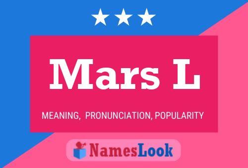 Mars L Name Poster