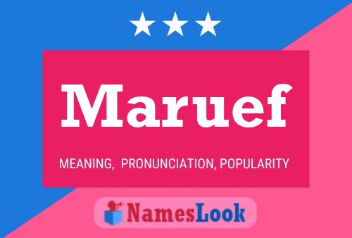 Maruef Name Poster