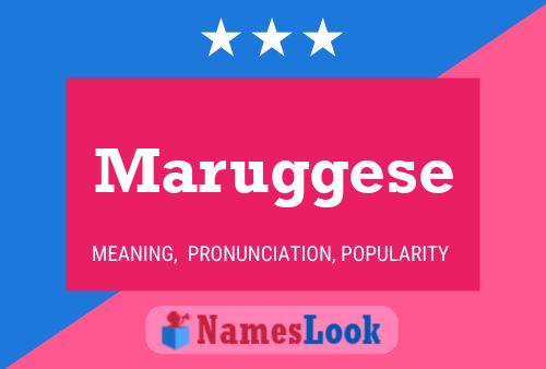 Maruggese Name Poster