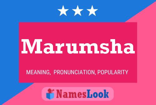 Marumsha Name Poster