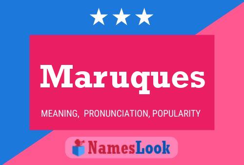 Maruques Name Poster