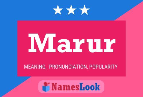 Marur Name Poster