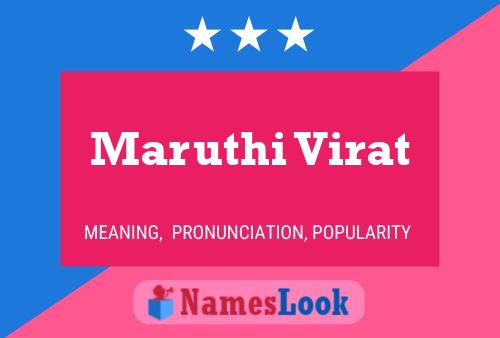 Maruthi Virat Name Poster