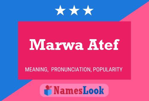 Marwa Atef Name Poster