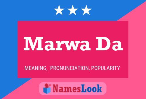 Marwa Da Name Poster