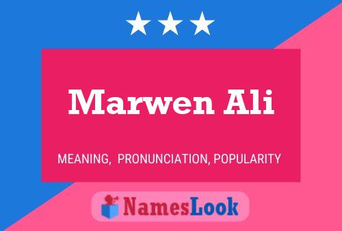 Marwen Ali Name Poster