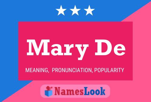 Mary De Name Poster