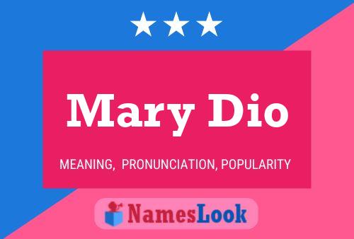 Mary Dio Name Poster