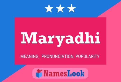 Maryadhi Name Poster