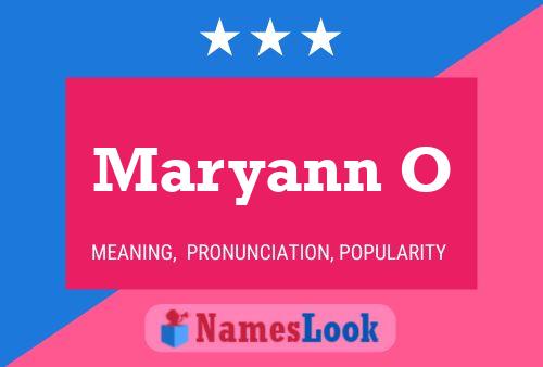 Maryann O Name Poster