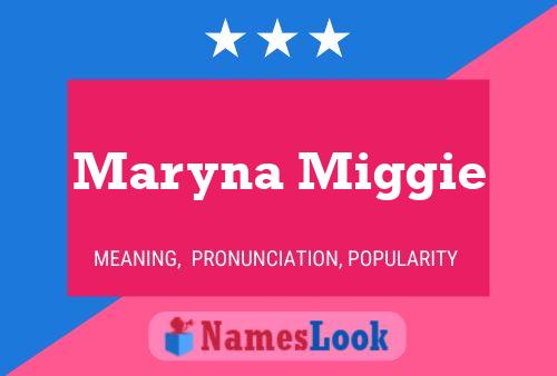 Maryna Miggie Name Poster