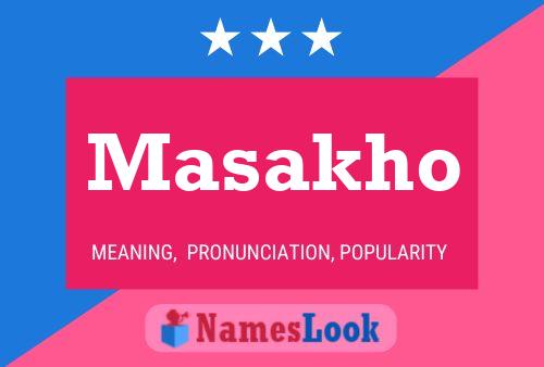 Masakho Name Poster